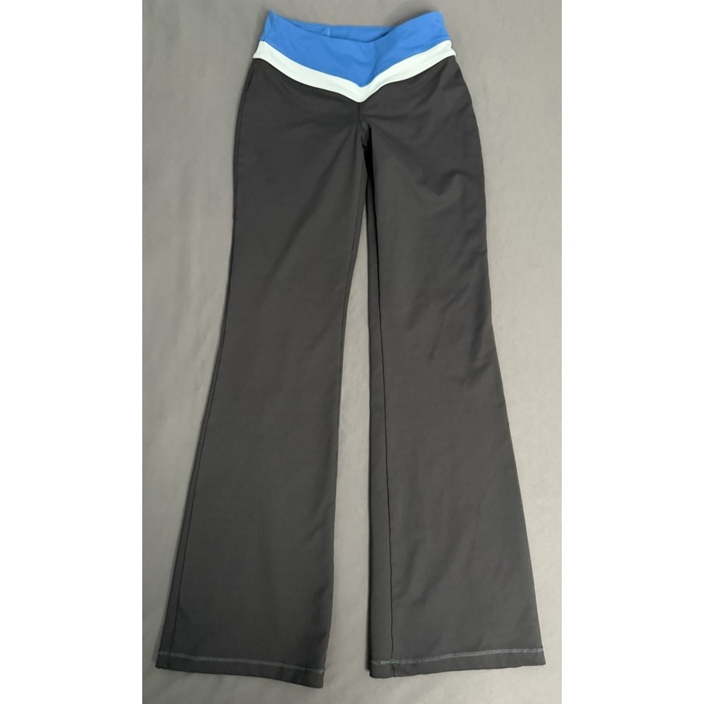 Victoria Secret VSX Sport Pants Womens Size XS Gray Blue Flare Fit Y2K Retro